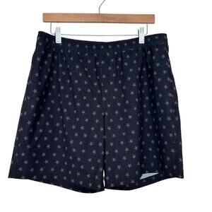 Chubbies Black Star Printed 7" Inseam Bathing Suit Sz XL